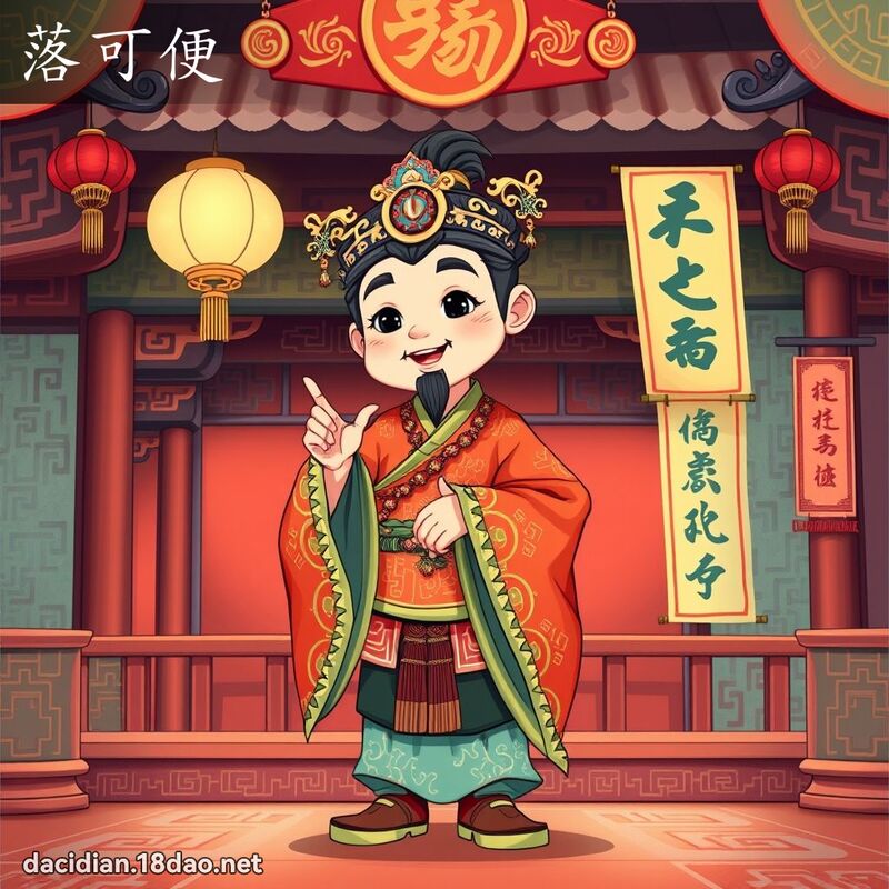 落可便 - 国语大辞典配图