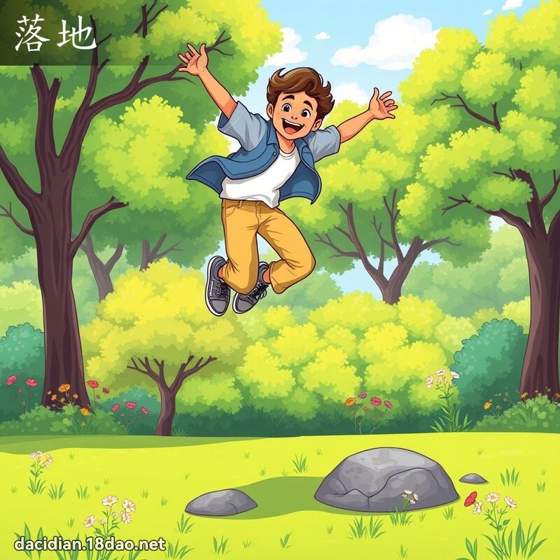 詞語: 落地 (多意詞)