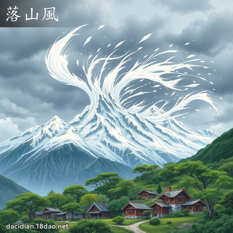 落山风 - 国语大辞典配图