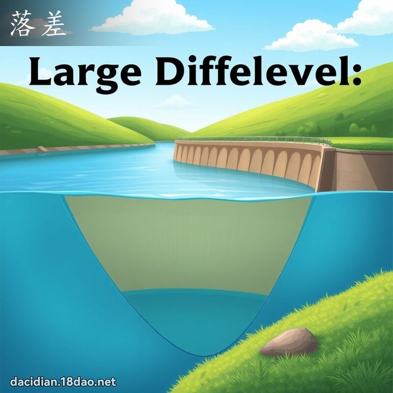 落差 - 國語大辭典配圖