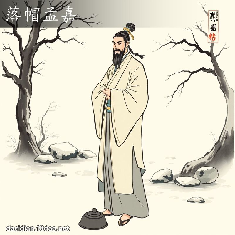 落帽孟嘉 - 國語大辭典配圖