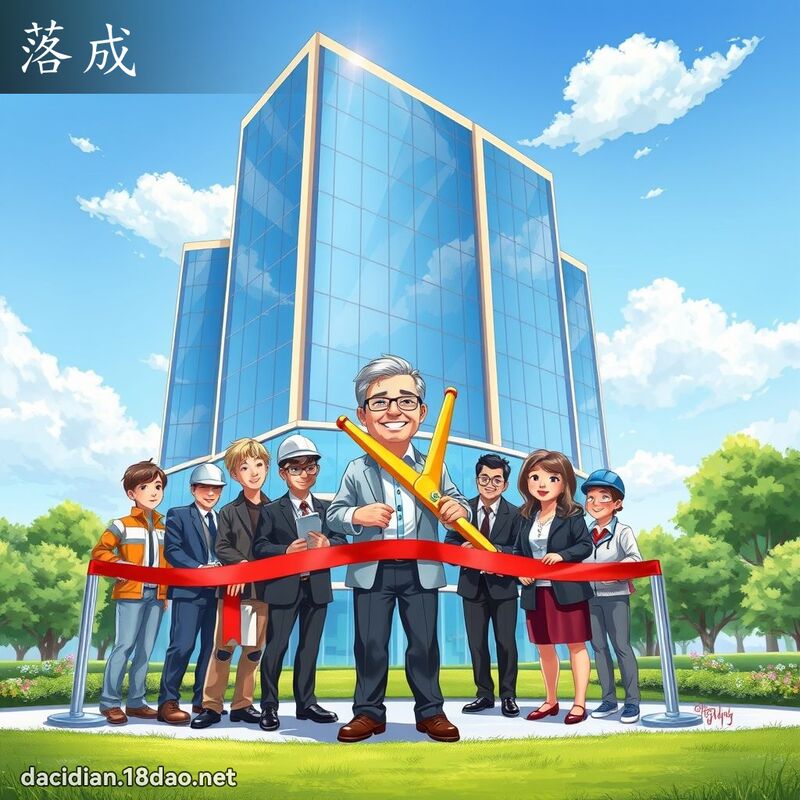 落成 - 国语大辞典配图