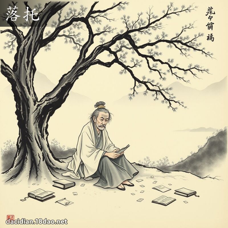 落托 - 国语大辞典配图
