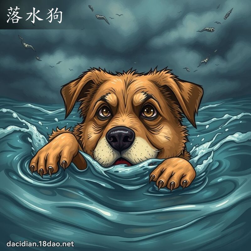 落水狗 - 國語大辭典配圖
