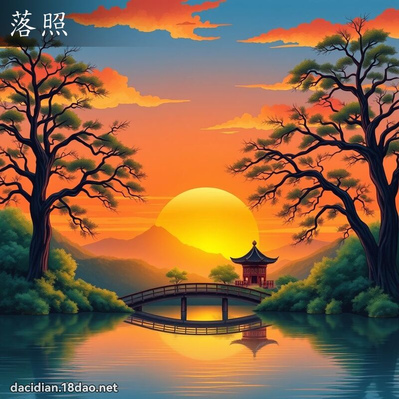 落照 - 国语大辞典配图