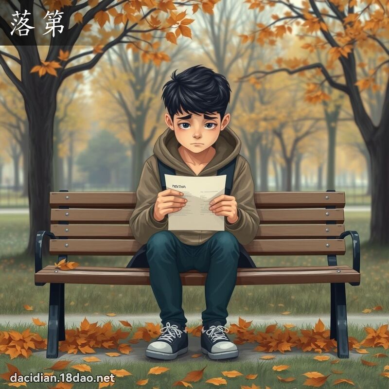 落第 - 國語大辭典配圖