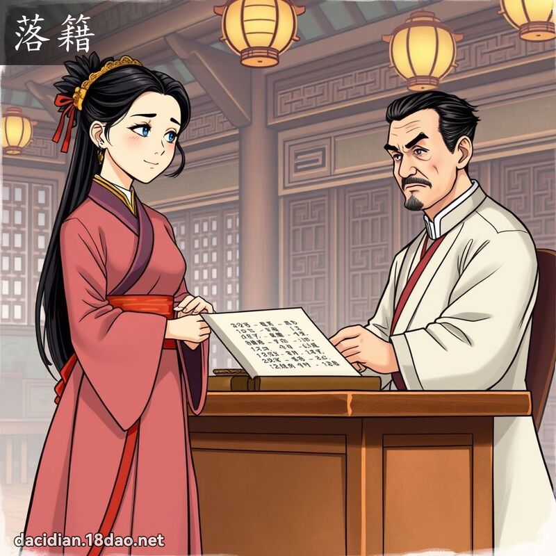 落籍 - 国语大辞典配图