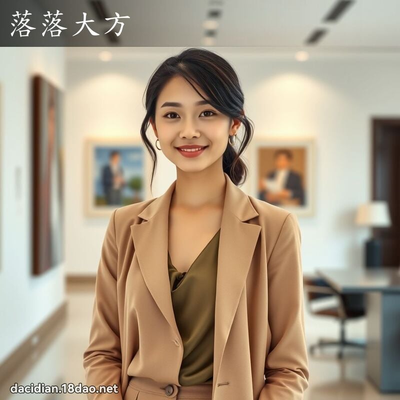 落落大方 - 國語大辭典配圖