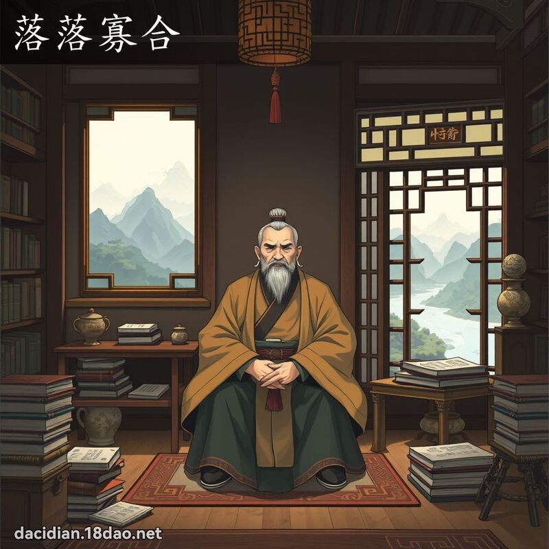 落落寡合 - 国语大辞典配图