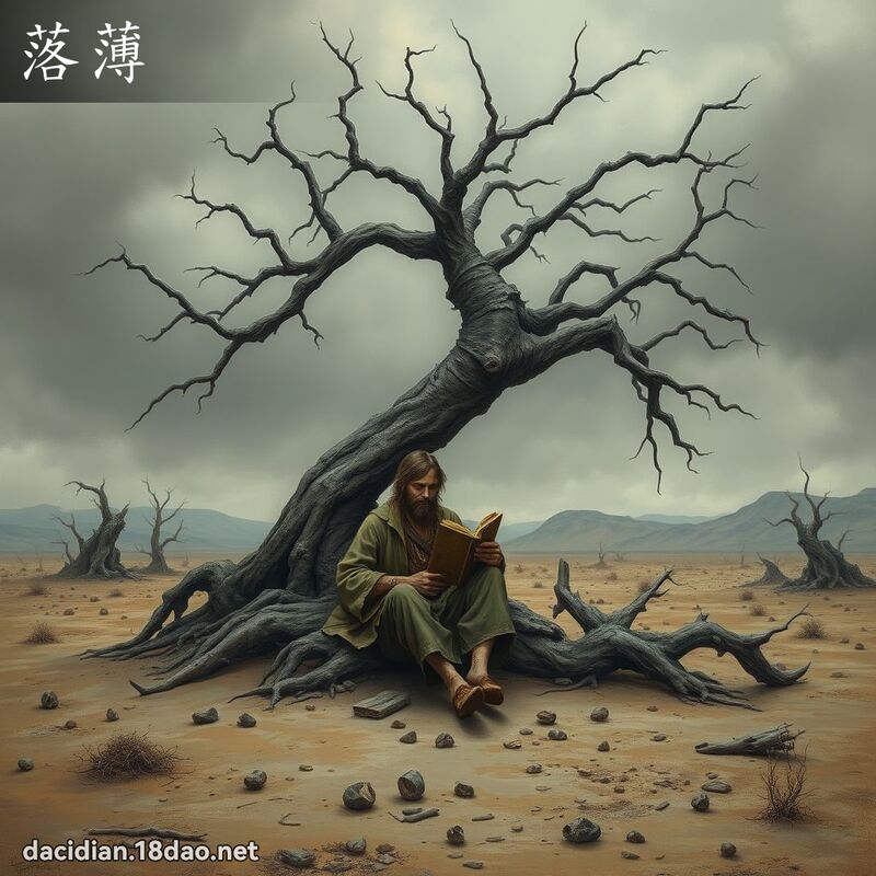 落薄 - 國語大辭典配圖