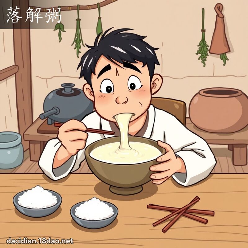 落解粥 - 國語大辭典配圖