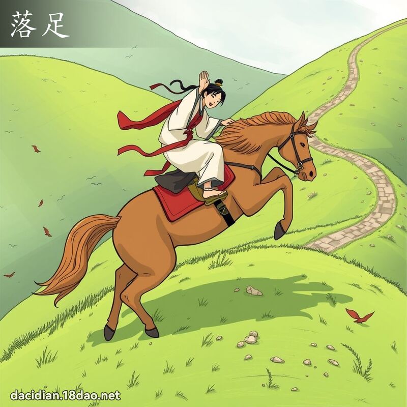 落足 - 国语大辞典配图
