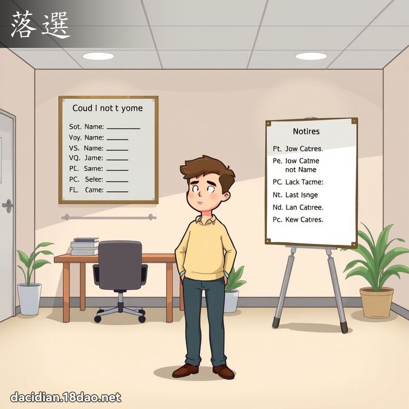 落选 - 国语大辞典配图