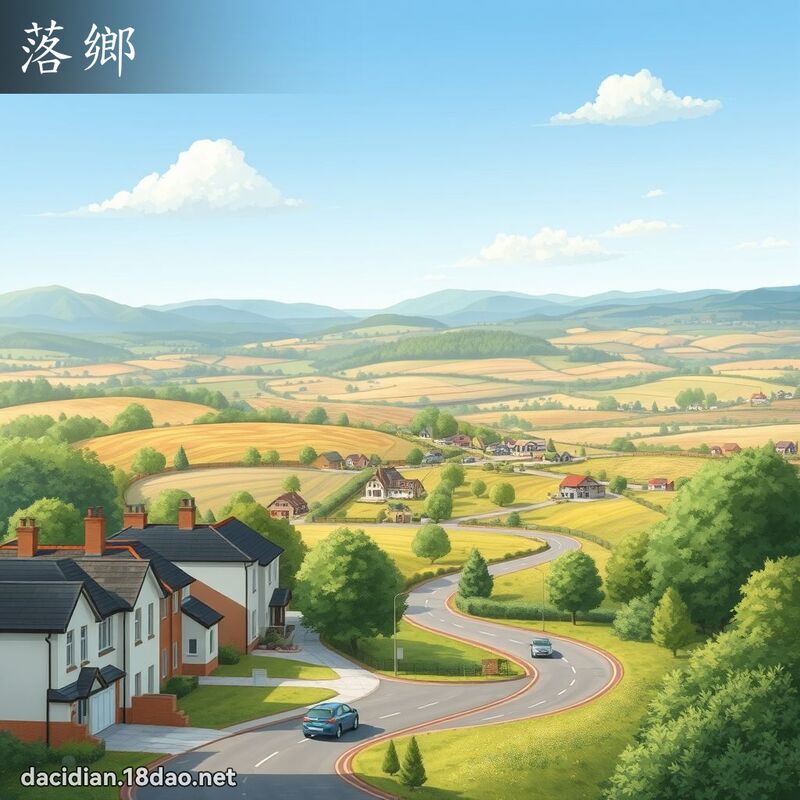 落乡 - 国语大辞典配图