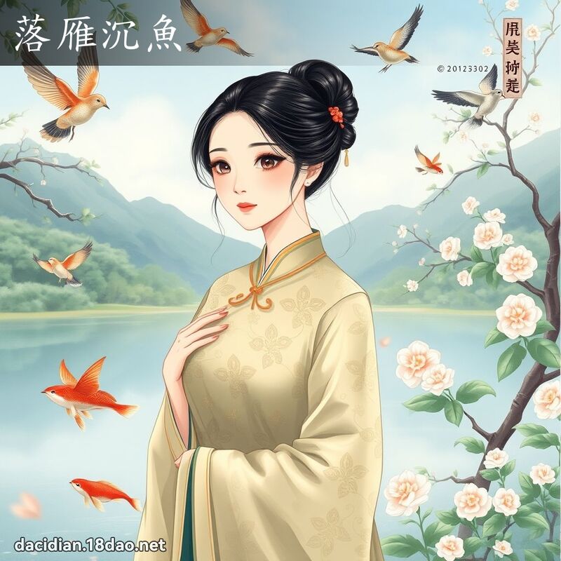落雁沉魚 - 國語大辭典配圖