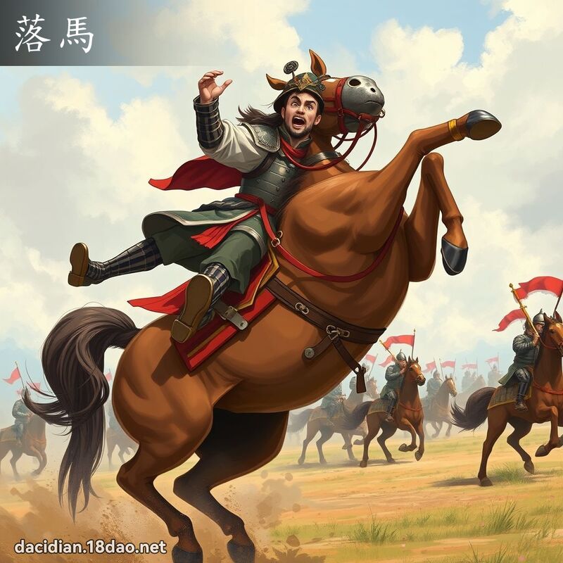 落馬 - 國語大辭典配圖
