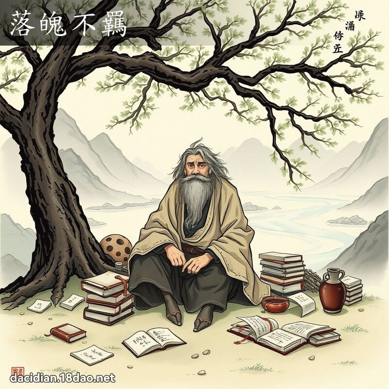 落魄不羈 - 國語大辭典配圖