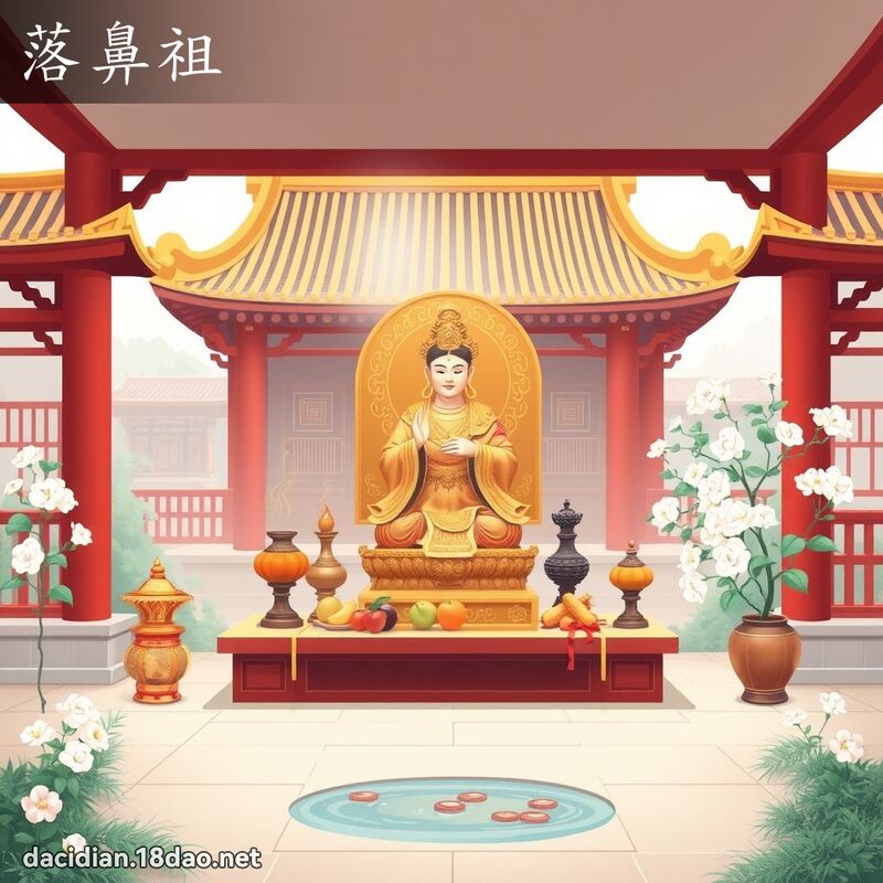 落鼻祖 - 國語大辭典配圖