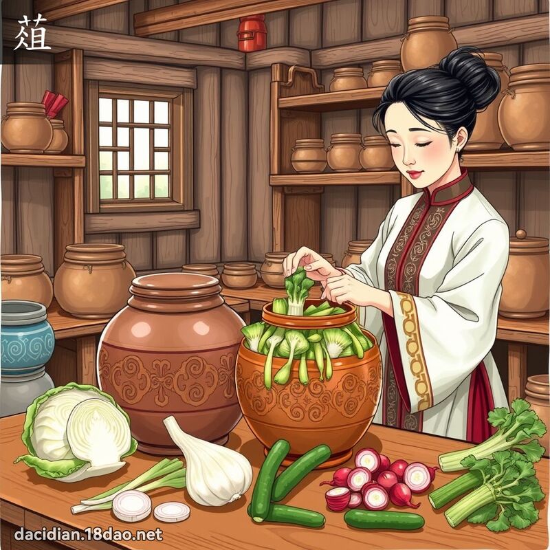 葅 - 国语大辞典配图