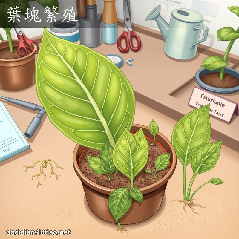 葉塊繁殖 - 國語大辭典配圖
