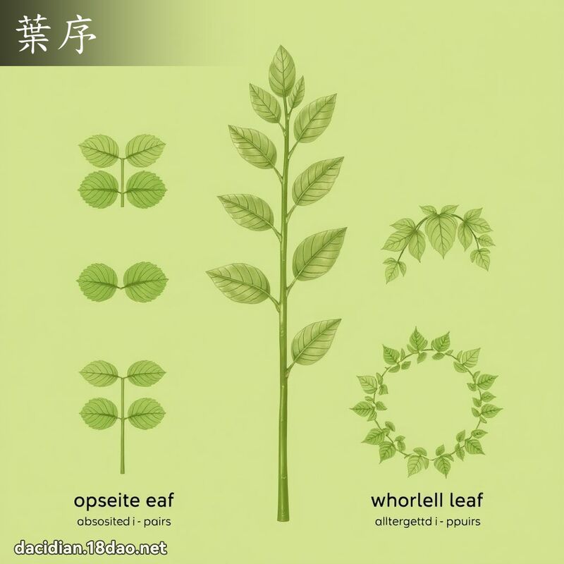 葉序 - 國語大辭典配圖