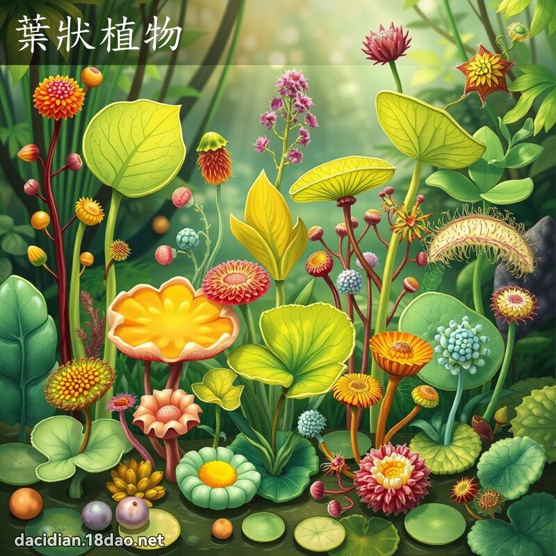 葉狀植物 - 國語大辭典配圖