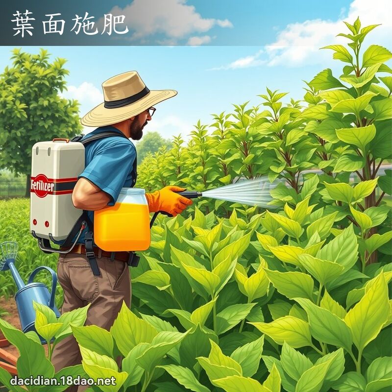 葉面施肥 - 國語大辭典配圖