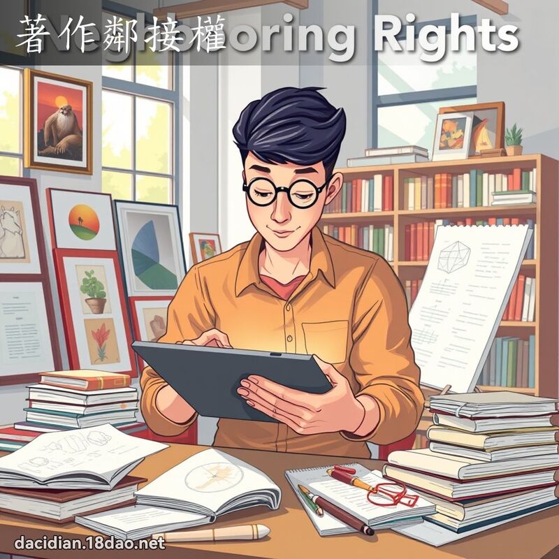 著作鄰接權 - 國語大辭典配圖