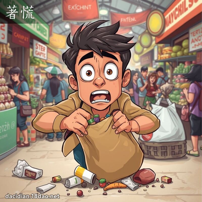 著慌 - 國語大辭典配圖