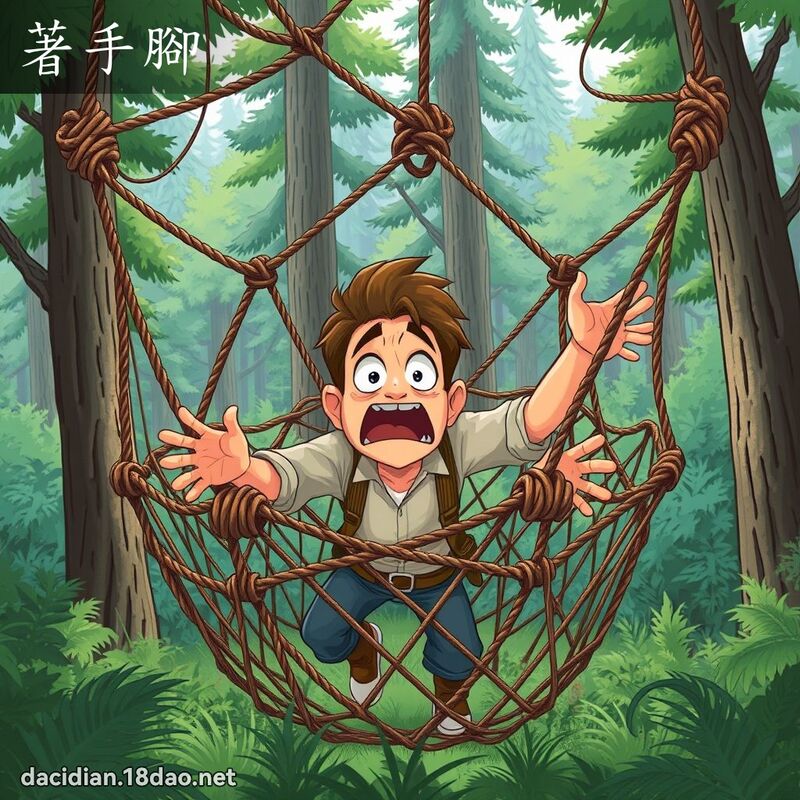 著手脚 - 国语大辞典配图