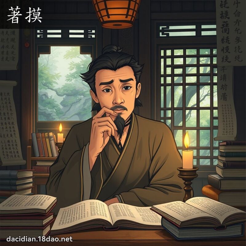 著摸 - 国语大辞典配图