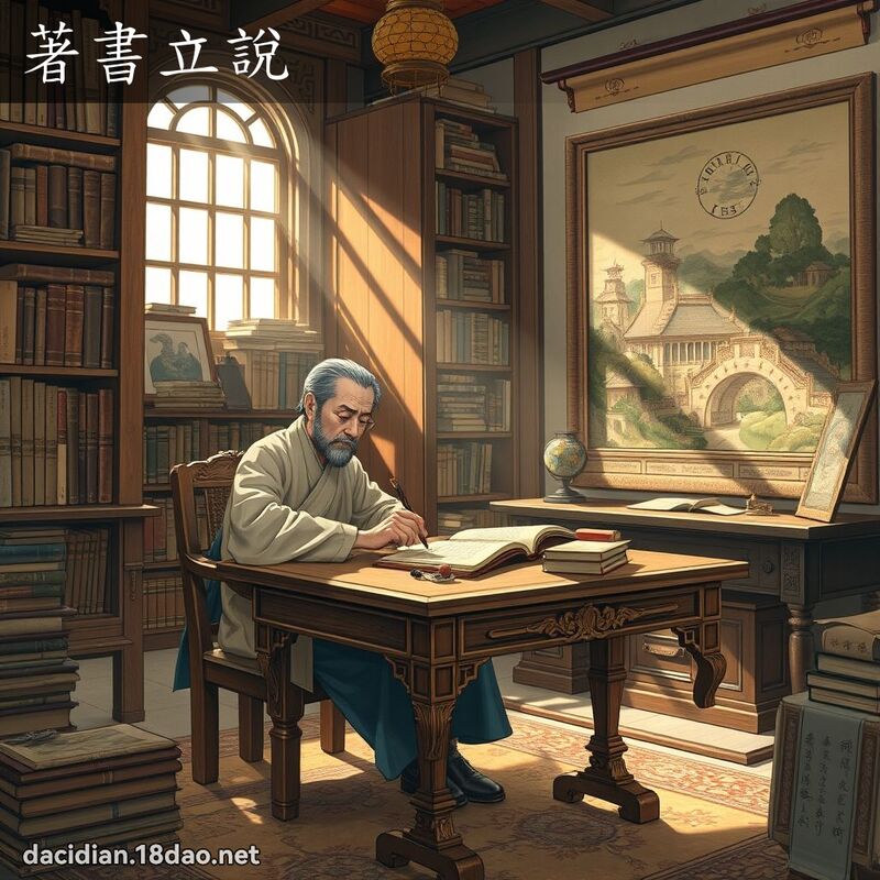 著書立說 - 國語大辭典配圖