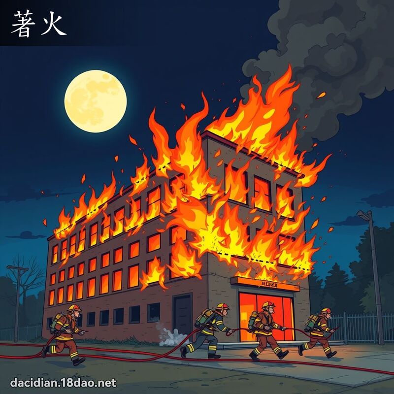著火 - 國語大辭典配圖