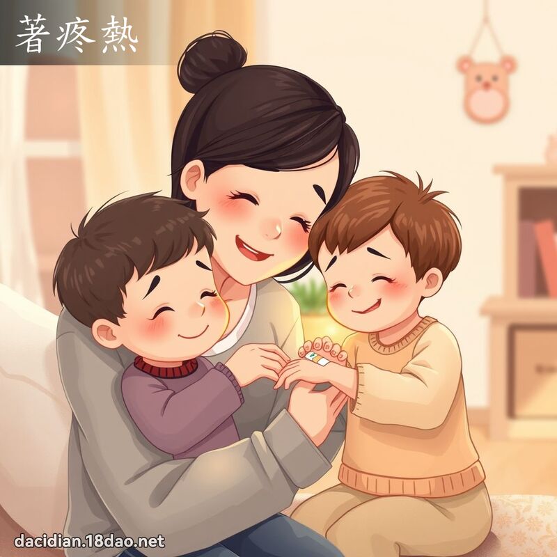 著疼热 - 国语大辞典配图