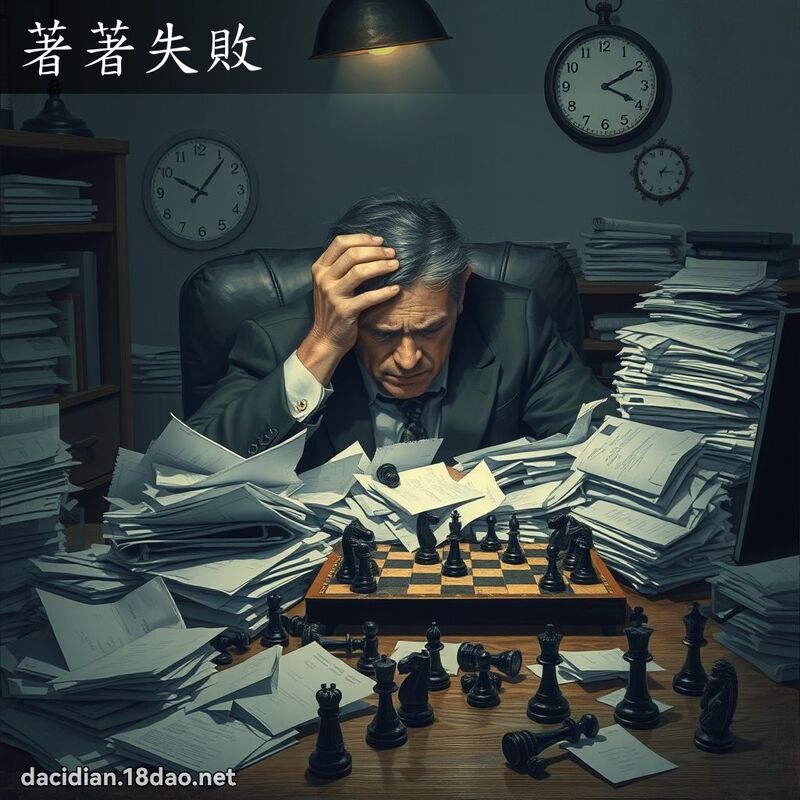 著著失败 - 国语大辞典配图