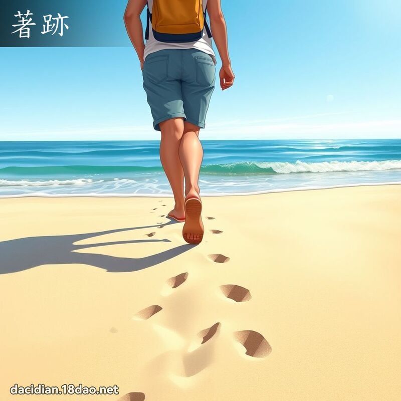 著跡 - 國語大辭典配圖
