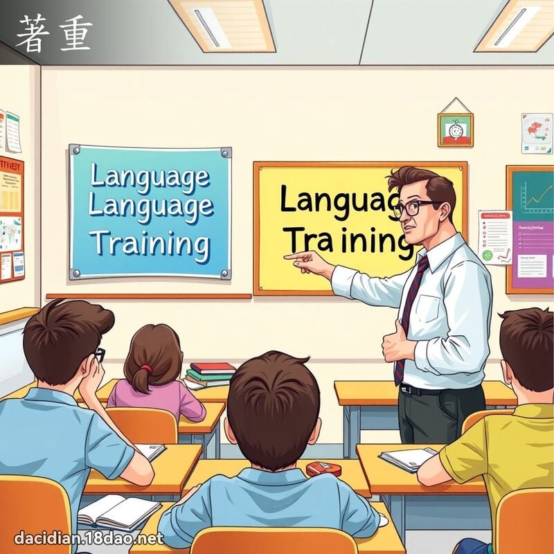著重 - 國語大辭典配圖