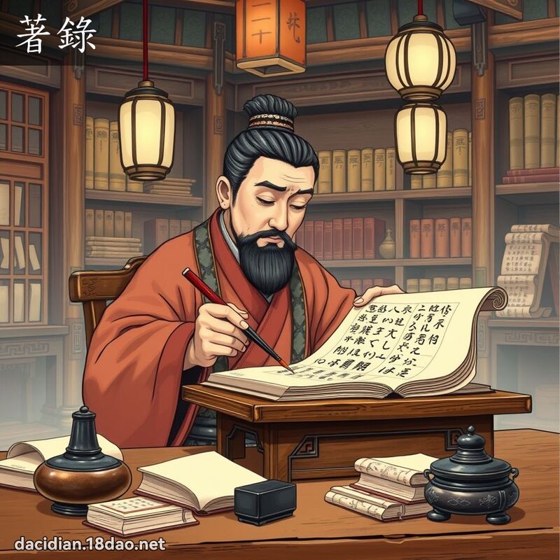 著录 - 国语大辞典配图