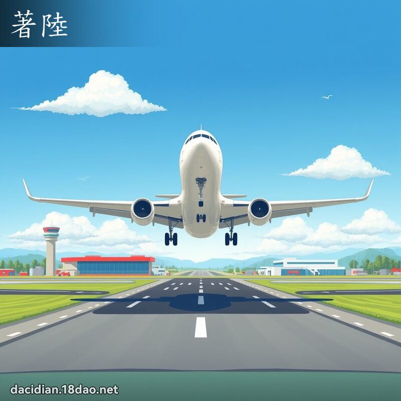 著陸 - 國語大辭典配圖