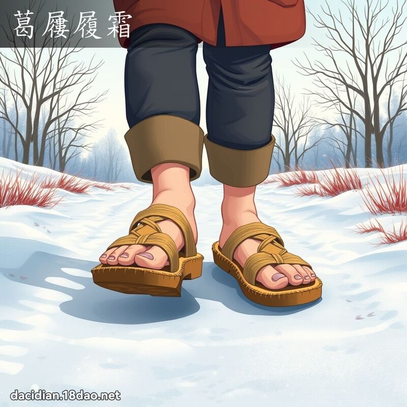 葛屨履霜 - 國語大辭典配圖
