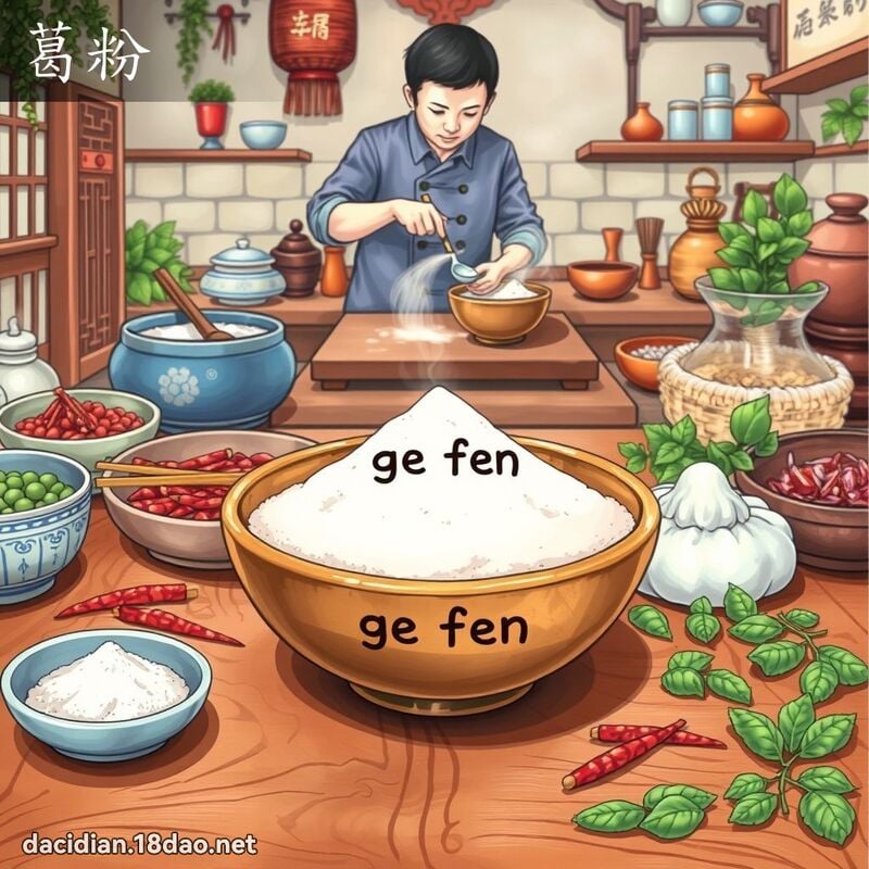 葛粉 - 国语大辞典配图