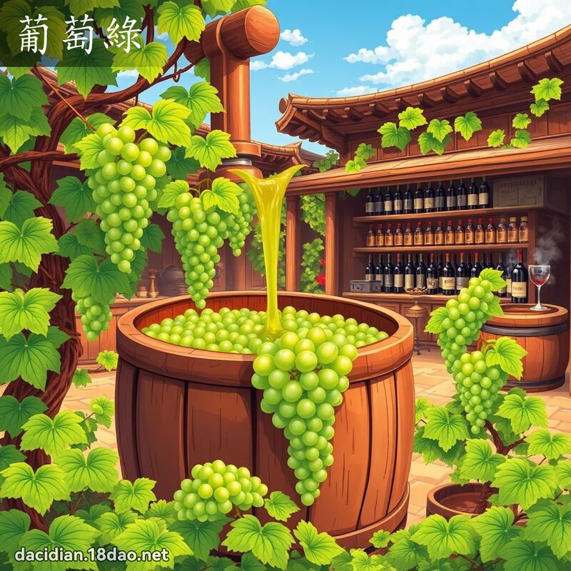 葡萄绿 - 国语大辞典配图