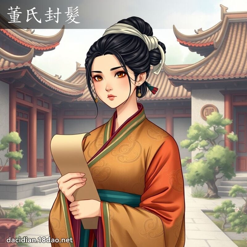 董氏封髮 - 國語大辭典配圖
