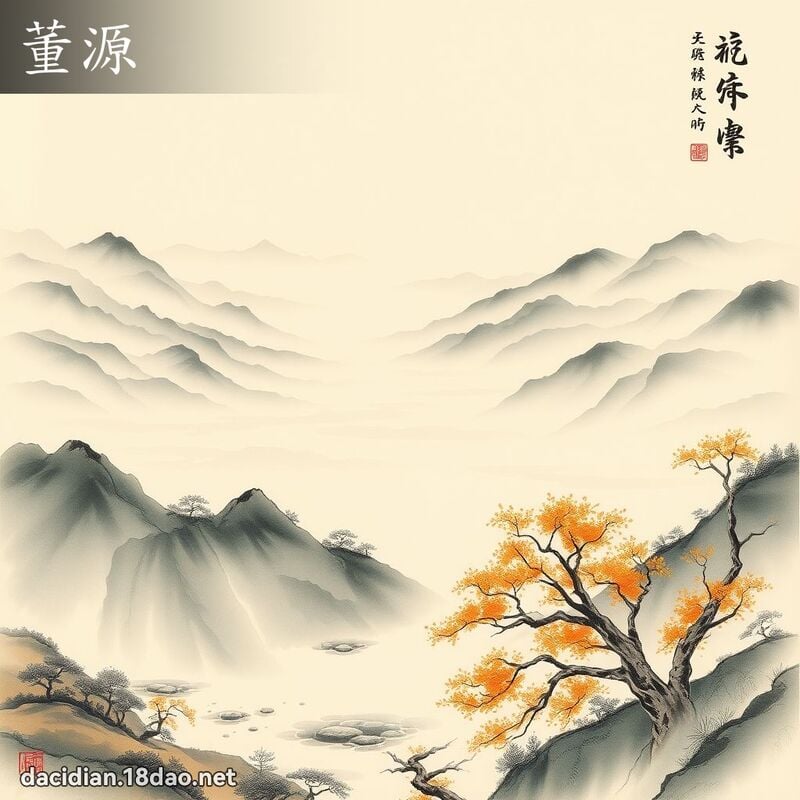 董源 - 国语大辞典配图
