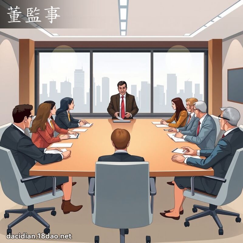 董监事 - 国语大辞典配图