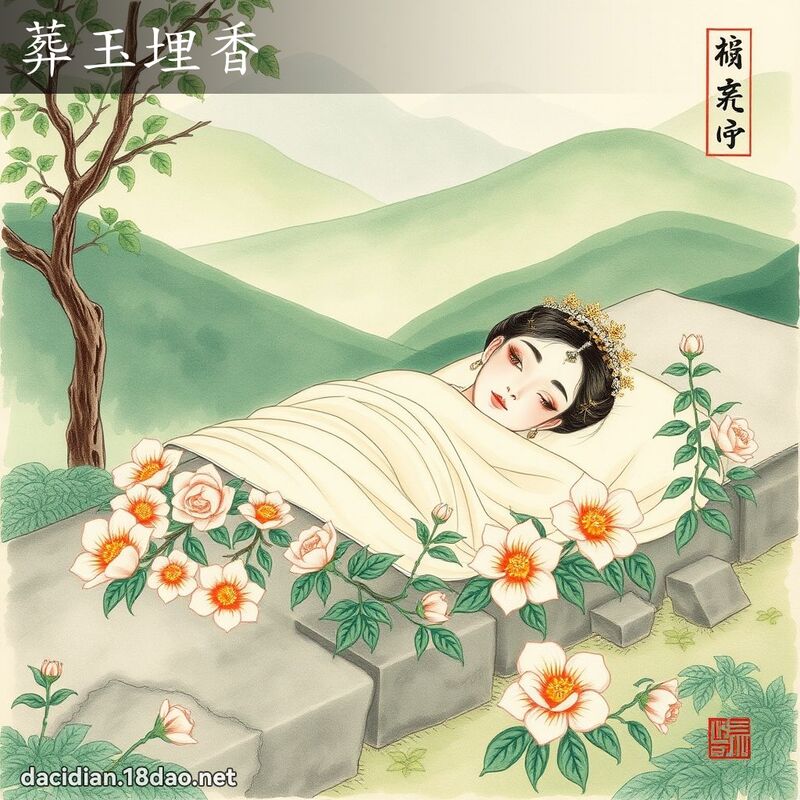 葬玉埋香 - 國語大辭典配圖