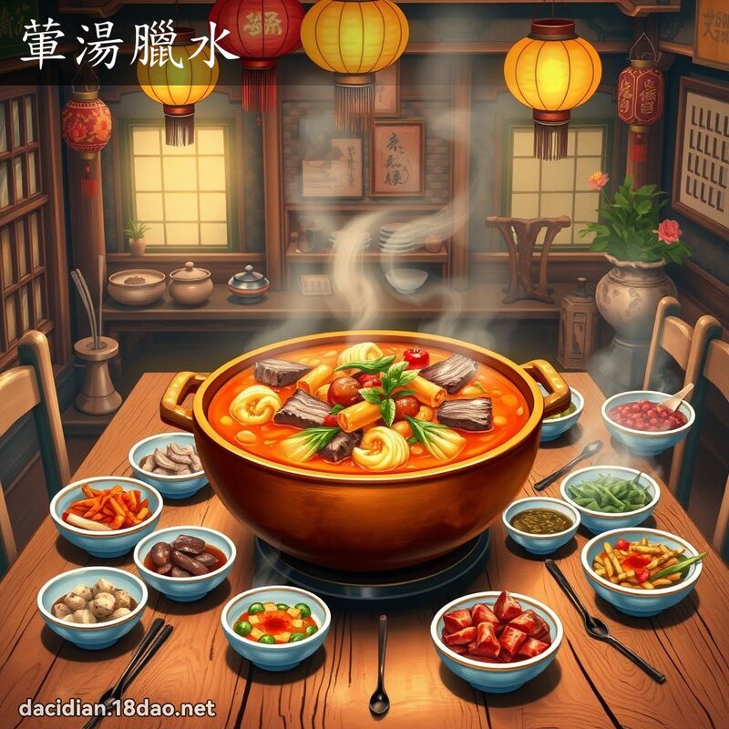 荤汤腊水 - 国语大辞典配图