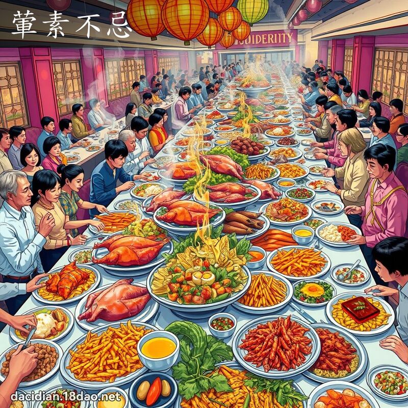 葷素不忌 - 國語大辭典配圖