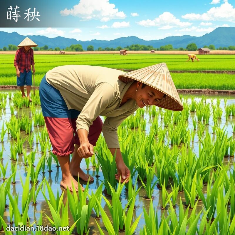 蒔秧 - 国语大辞典配图