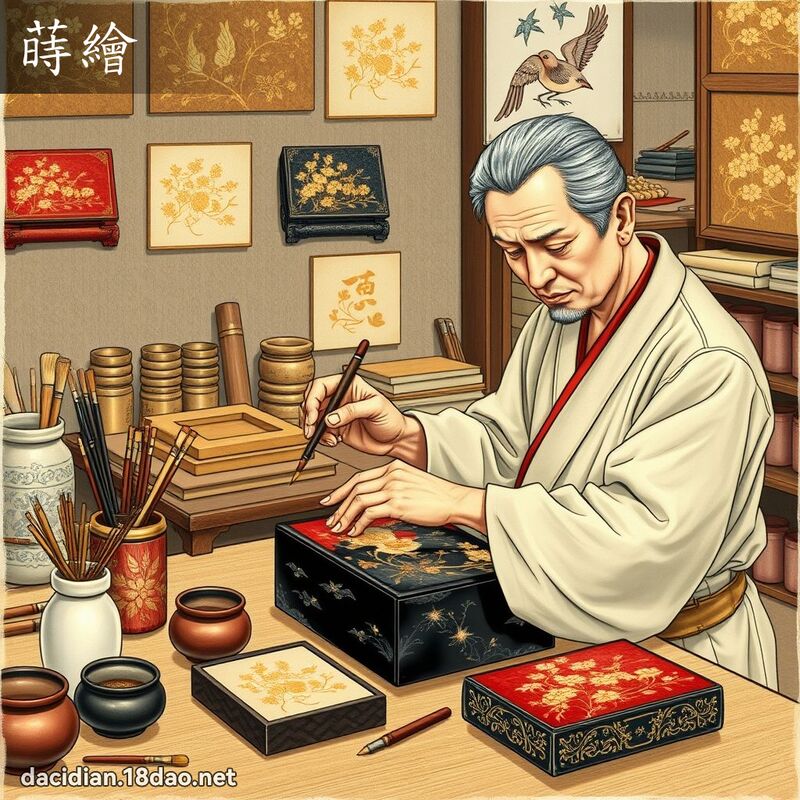蒔繪 - 國語大辭典配圖